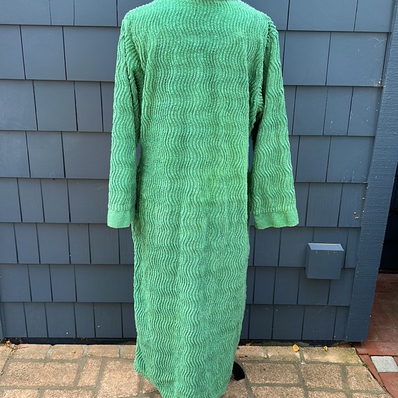 Vintage Terry Cloth Robe long thick zip front large - Picture 6 of 16